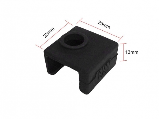 Heat block sock/sleeve MK7 / MK8 / MK9 silicone black